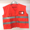 Free Size Orange Reflective Vest For Outdoor Works