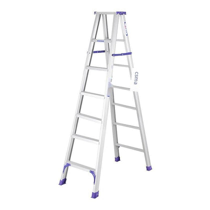 2.1m Hinge Ladder Steps Magnesium Aluminum Alloy Widening and Thickening  Steps 7 * 2