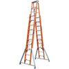 6.8m Double Sided Elevator FRP Ladder High Voltage Insulated Steps: 24 * 22