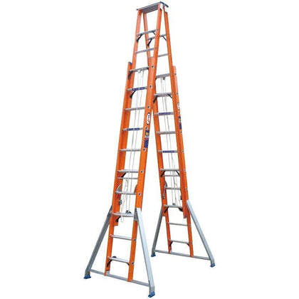 9.2m FRP Double Sided Elevator FRP Material Ladder High Voltage Insulation Steps: 32 * 30