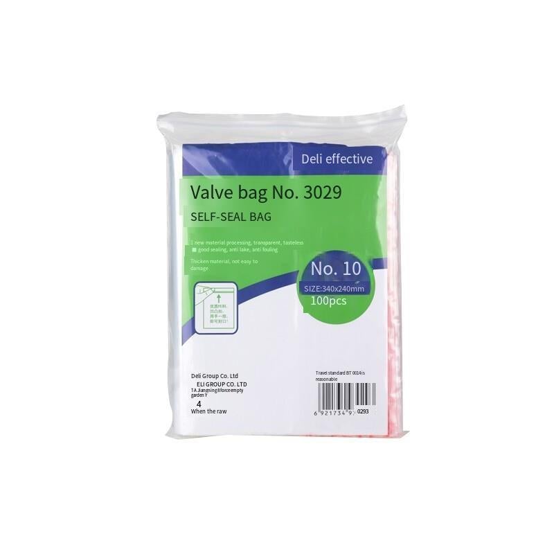 3029 Self Sealing Bag (transparent) - No.10 (100 Pieces / Bag) 340x240mm 0.04mm