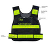 Reflective Vest Flood Prevention Vest Reflective Vest Traffic Sanitation Construction Duty Safety Suit Fluorescent Net Black Two Horizontal Velcro