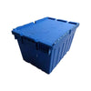 600 * 400 * 280mm Plastic Basket Turnover Box With Cover Thickened Blue