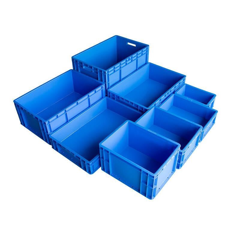 400 * 300 * 120mm Plastic Turnover Box Logistics Transfer Box  Warehouse Workshop Plastic Box Transportation Storage Box  (blue)