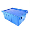Inclined Plug Turnover Box With Cover Logistics Transfer Box  Material Basket Inclined Plug Box Super Distribution Box Blue 600 * 400 * 340mm