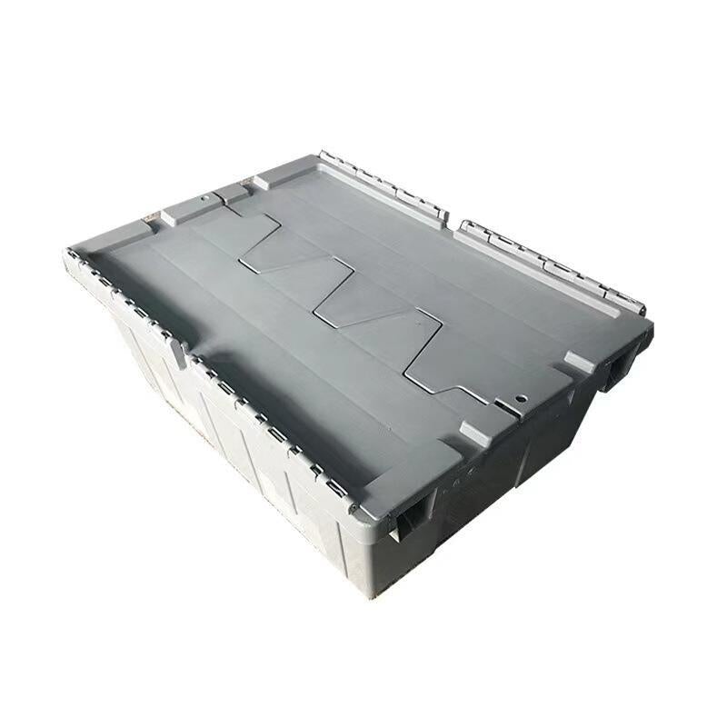 Inclined Plug Turnover Box With Cover Logistics Transfer Box Material Basket Inclined Plug Box Super Distribution Box Blue 540 * 320 * 320mm