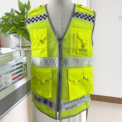 Breathable Reflective Clothing High Visibility Reflective Vest Safety Working Vest