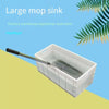 Plastic Washing Mop Pool Floor Basin Lengthening Outdoor Workshop Warehouse Rectangle Can Be Installed With Drain Valve Eu41028 Bottom Discharge, Not Including Base