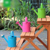 6 Pieces 1.5L Colorful Watering Pot Watering Garden Art Watering Pot Household Children's Balcony Watering Pot Watering Pot Fleshy Plant Green