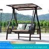 Solar Cast Aluminum Swing Outdoor Multifunctional Garden Balcony Courtyard Adult Hanging Chair Lazy Outdoor Rocking Chair Household Double Swing