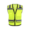 Fluorescent Yellow XL Multi-Pocket Reflective Vest Reflective Vest Peach Net And Low Elastic Silk