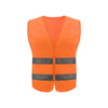 30 Pieces Reflective Vest  Warp Knitted Fabric Fluorescent Orange Men & Women, Work, Cycling, Runner, Surveyor, Volunteer, Crossing Guard, Road, Construction