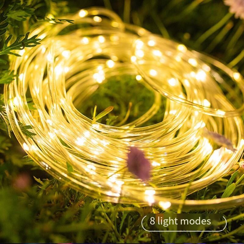 Solar Lamp Outdoor Courtyard Lamp LED Lamp String Landscape Lamp Garden Tree Lamp Balcony Stair Decorative Lamp Household Colorful Flashing Lamp