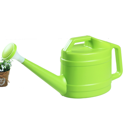 10 Pieces Thickened Sprinkling Kettle Large Watering Spout Plastic Watering Kettle Long Spout Sprinkling Kettle Horticultural Watering Pot Household Watering Pot 2.5L Green Belt Cover