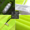 Led Rechargeable Reflective Vest Mesh Safety Vests With Flashing Light Personal Protection Body Protection Safety Vests