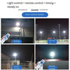 Solar Outdoor 100WStreet Lamp Household Outdoor Waterproof Courtyard Lamp High Power Bright LED Projection Lamp Road Construction Site High Pole Lamp