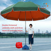 Sunshade Umbrella Super Large Outdoor Stall Large Courtyard Umbrella Advertising Round Umbrella Canopy Folding 2.2 Green Orange Double Layer