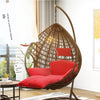 Hanging Chair Household Balcony Hanging Basket Rattan Chair Indoor Room Dormitory Swing Rocking Chair Single Coffee [armrest + Large]