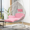 Hanging Chair Household Balcony Hanging Basket Rattan Chair Indoor Room Dormitory Swing Rocking Chair Single Coffee [armrest + Large]