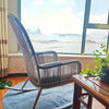 Leisure Rocking Chair Reclining Chair Lazy Sofa Chair Light Luxury Nordic Simple Balcony Outdoor Garden Bedroom Rocking Nap Casual Chair