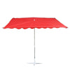 Big Umbrella Outdoor Stall Square Sunshade Sun Umbrella Big Umbrella Inclined Umbrella Blue 2m Against The Wall And 1.5m Out Of Four Bones