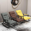 Nordic Lazy Sofa Rocking Chair Adult Nap Family Single Balcony Living Room Back Leisure Chair Reclining Chair Grey