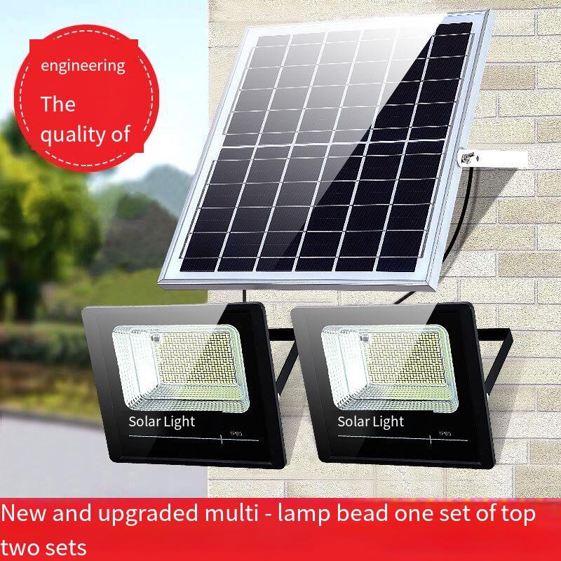 Solar Lamp Outdoor Courtyard Lamp Solar Projection Lamp New Rural LED High-power Indoor Waterproof Household Lighting Landscape Street Lamp Super Bright