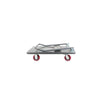 1000 Kg Capacity Flat Car Steel Plate Carrier Tool 60 * 90 Warehouse Trolley