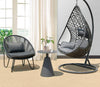 Hanging Chair Hanging Basket Chair Indoor Swing Rocking Chair Lazy Family Rattan Chair Charcoal Grey Bearing 125kg