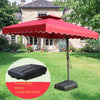 Outdoor Sunshade Umbrella Courtyard Umbrella Sunscreen Umbrella Beach Umbrella Security Guard Box Umbrella Outdoor Anti Ultraviolet Folding Umbrella