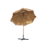 Outdoor Umbrella Big Folding Sun Umbrella Beach Umbrella Scenic Area Umbrella 2.4 M Straw Umbrella + Iron Frame Base