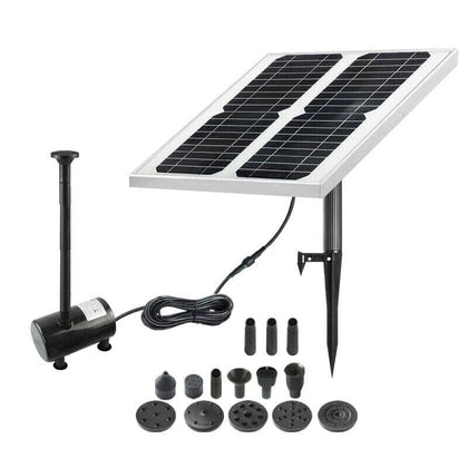Solar Energy Water Pump Rockery Water Pond Aeration Garden View Fish Tank Water Circulation Pump Soilless Cultivation 12 W Outside Line Fountain