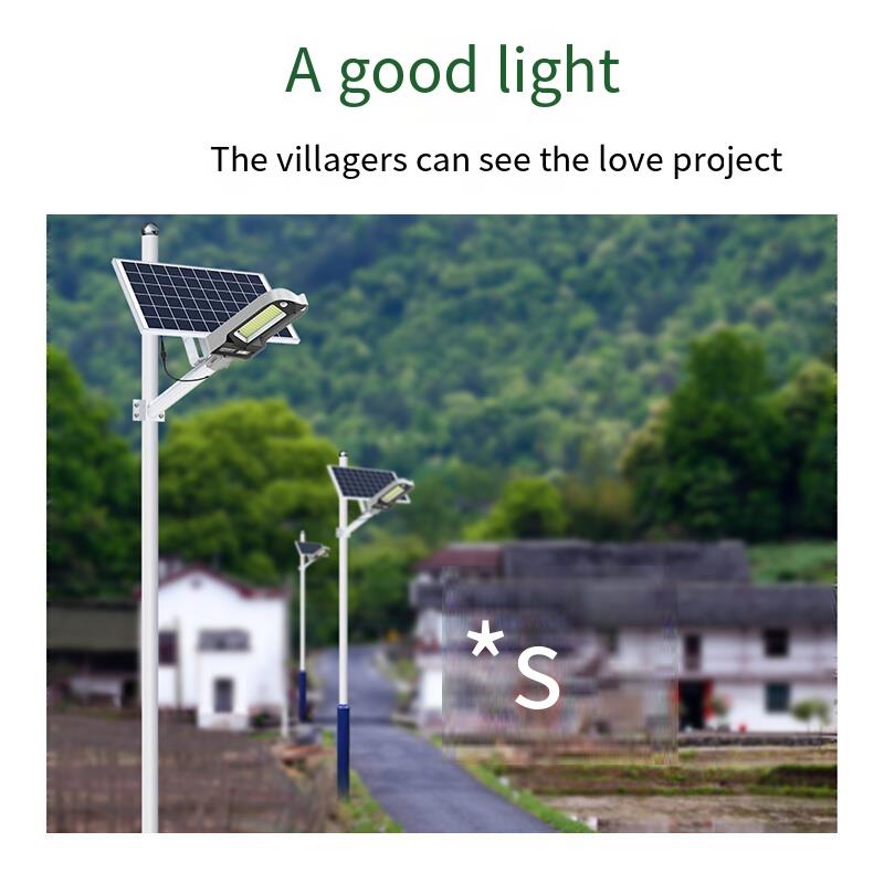 Solar Street Lamp Outdoor New Rural Road Lighting High-power LED Projection Lamp Courtyard Household Super Bright Wall Lamp Induction Super Bright Model
