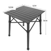 Folding Table And Chair Set Outdoor Portable Combination Set Car Stove Picnic Self Driving Travel Equipment Four Tables And One Chair Blue