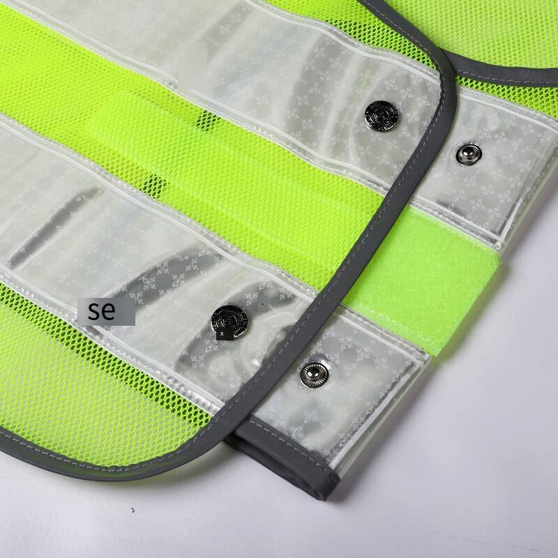 Reflective Vest, Safety Warning Vest, Reflective Clothing For Traffic Road, Personal Protective Fluorescent Yellow For Patrol Driver