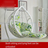 Hanging Basket Rattan Chair Hanging Chair Swing Bird's Nest Chair Swing Chair Family Balcony Indoor Hammock Single Double Adult Single White Rattan