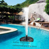 Solar Fountain Floating Micro Battery Fountain Outdoor Garden Courtyard Rockery Landscaping Solar Water Pump Fish Pond Fountain 1 W