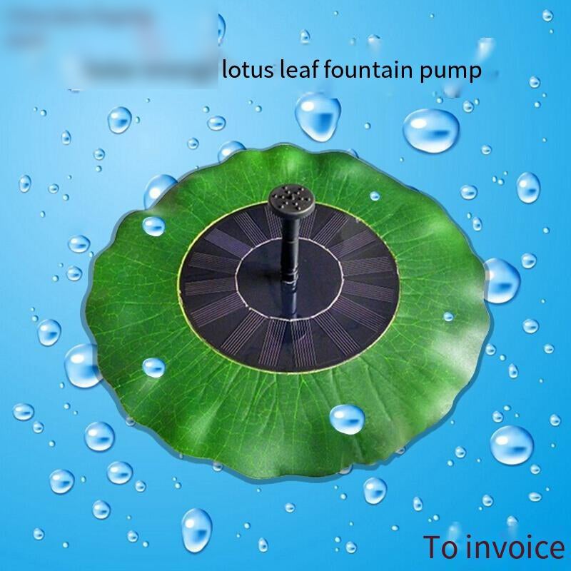 Solar Fish Pond Water Pump Solar Floating Lotus Fountain With Battery Fish Pond Landscape Courtyard Small Lotus Leaf Floating Ornament Fountain