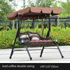 Outdoor Swing Hanging Chair Iron Rocking Chair Garden Iron Outdoor Balcony Courtyard Rattan Herringbone Three Person Swing Part Of The Free Cushion