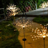 Solar Lamp Outdoor Courtyard Lamp Garden Villa Decorative Lamp Waterproof Dandelion Lamp Ground Fireworks Lamp Lawn Lamp Star Color Lamp
