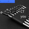 10 Pieces Hexagon Socket Box Screw Driver Wrench Combination Set Inner Ring T6-t27 T3T4T5T6T7T8T9T10T20