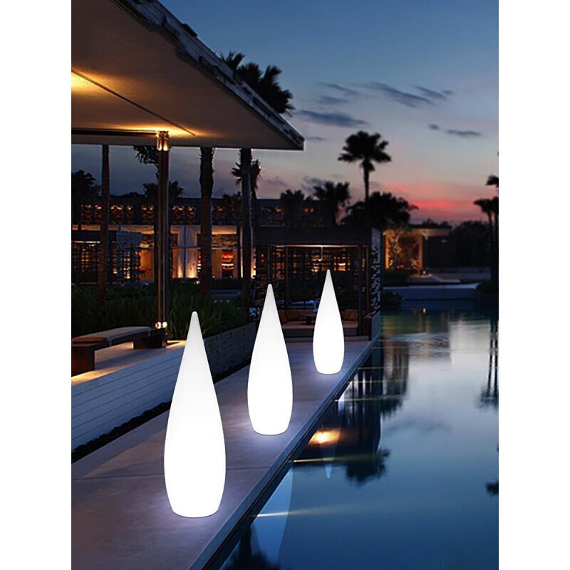 Solar Lamp Outdoor Courtyard Lamp Waterproof Household Outdoor Balcony Garden Villa Creative Luminous Water Drop Floor Lamp