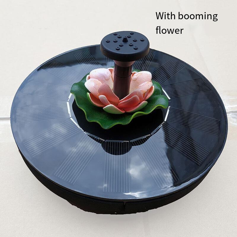 Solar Fountain Lotus Leaf Floating Pool Small Garden Fountain Aerated Fish Pool Landscape Outdoor Courtyard Circulating Lotus Leaf Direct Drive