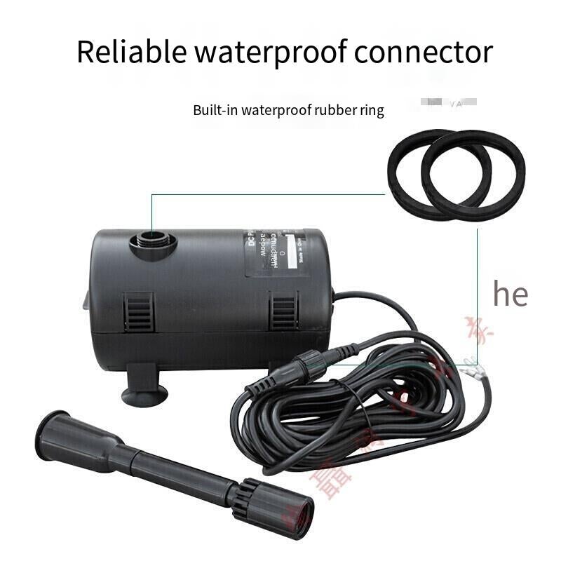 Solar 12v Water Pump Brushless Dc Micro Fountain Water Pump Rockery Garden Fish Pond Landscape With 2 Kinds Of Sprinkler