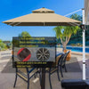 Outdoor Sunshade Umbrella Courtyard Umbrella Villa Garden Roman Umbrella Sentry Box Stall Umbrella Rain Advertising Umbrella 2.2m Square Wine Red