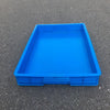 Thickened Plastic Box, Enlarged Material Low Box, Electronic Disk, Industrial Turnover, Storage, Shallow Basket, Frozen Square Disk, Parts Box, Blue 560 * 375 * 75