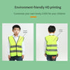 25 Pieces Children's Safety Clothing Reflective Vest Group Activities Safety Protection Vest Primary School Students' Extracurricular Fluorescent Clothing