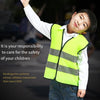 25 Pieces Children's Safety Clothing Reflective Vest Group Activities Safety Protection Vest Primary School Students' Extracurricular Fluorescent Clothing