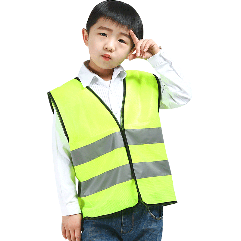 25 Pieces Children's Safety Clothing Reflective Vest Group Activities Safety Protection Vest Primary School Students' Extracurricular Fluorescent Clothing