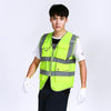 6 Pieces Reflective Vest Reflective Vest Safety Vest Safety Suit  Motorcycle Construction Riding Vest Fluorescent Yellow